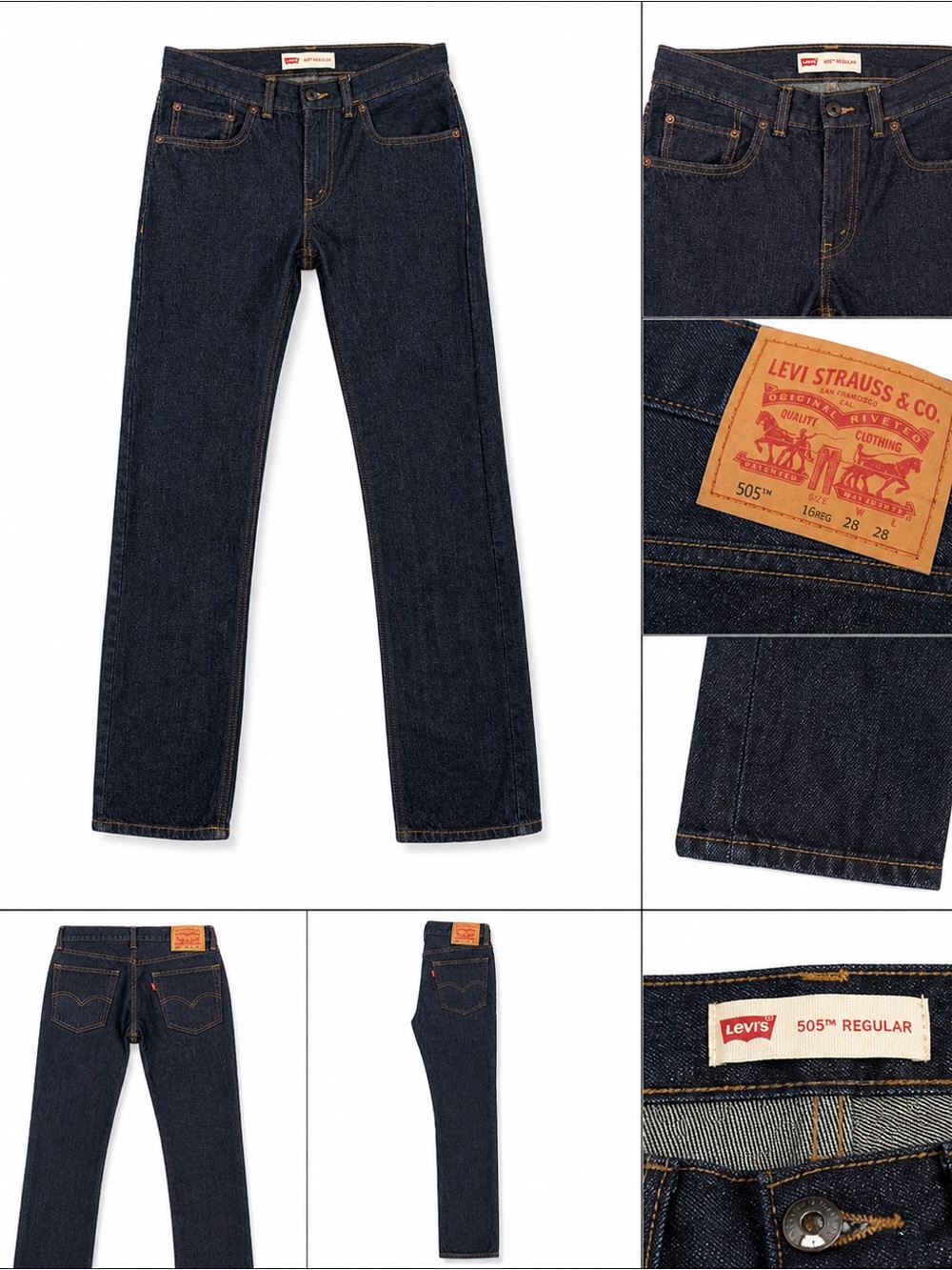 Levi's Boy’s Indigo Straight Jeans